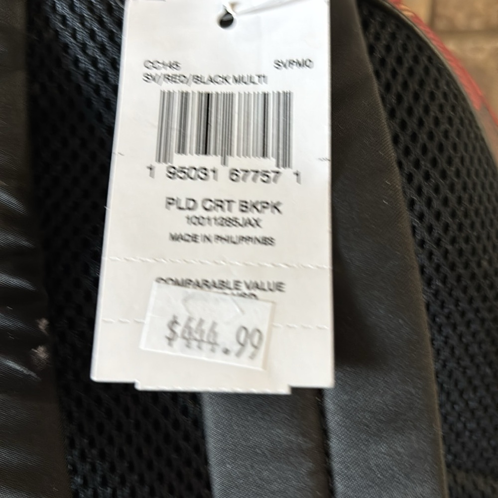 NWT HTF Coach Red Plaid Backpack - Picture 3 of 8